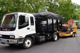 Landscape Truck & Trailer Loaded