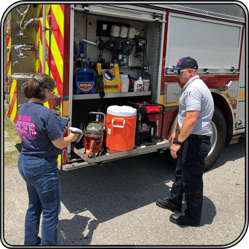 Columbia County Fire RFID scanning assets